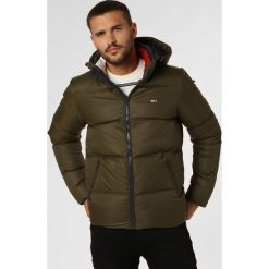 Tommy Jeans - Męska kurtka puchowa, zielony. Zielone kurtki męskie Tommy Jeans, m, z aplikacjami, z jeansu. Za 499,95 zł.