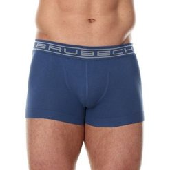Bokserki męskie: Brubeck Bokserki męskie shortbox COMFORT COTTON niebieskie r. L (BX10050A)