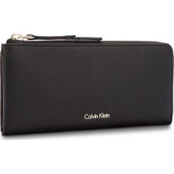 Portfele damskie: Duży Portfel Damski CALVIN KLEIN BLACK LABEL – Downtown Large Zipar K60K603913 001