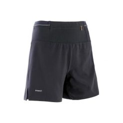 Spodenki do biegania TRAIL damskie czarne. Czarne spodenki sportowe damskie EVADICT, l, bez wzorów, z elastanu, do biegania. Za 59,99 zł.