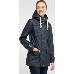 Parka przeciwdeszczowa 3w1 w kolorze granatowym. Niebieskie kurtki damskie Schmuddelwedda, xs, bez wzorów, bez kaptura. W wyprzedaży za 386,95 zł.