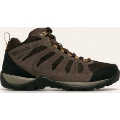 Columbia - Buty Redmond V2 Mid. Czarne buty trekkingowe męskie Columbia, ze skóry, na sznurówki, outdoorowe. W wyprzedaży za 349,90 zł.
