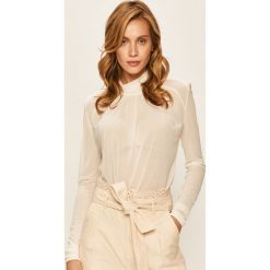 Patrizia Pepe - Bluzka. Białe bluzki damskie Patrizia Pepe, s, bez wzorów, z poliesteru, z golfem, z długim rękawem. W wyprzedaży za 429,90 zł.