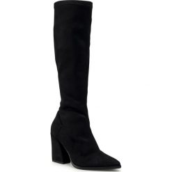 Kozaki EDEO - 3636-ST.8 Czarny. Czarne kozaki damskie Edeo, z tworzywa sztucznego, przed kolano, na wysokim obcasie, na obcasie, bez zapięcia. Za 379,00 zł.