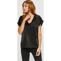 Jacqueline de Yong - Top Fun. Czarne bluzki oversize marki Jacqueline de Yong, z poliesteru. W wyprzedaży za 54,90 zł.