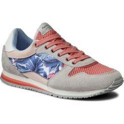 Sneakersy PEPE JEANS - Sydney Lace PGS30268 Bright Coral 342. Szare półbuty damskie Pepe Jeans, z jeansu. W wyprzedaży za 189,00 zł.