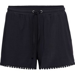 Spodenki shirtowe bonprix czarny. Czarne spodnie damskie bonprix, bez wzorów. Za 32,99 zł.