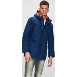 Pepe Jeans - Kurtka. Niebieskie płaszcze męskie Pepe Jeans, xl, bez wzorów, z bawełny, krótkie, z kapturem. W wyprzedaży za 269,90 zł.