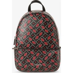 Liu Jo Collection - Plecak damski, czarny. Czarne plecaki damskie Liu Jo Collection, z nadrukiem, ze skóry. Za 559,95 zł.