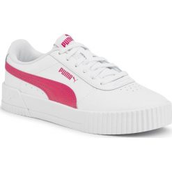 Sneakersy PUMA - Carina L 370325 13 Puma White/Bright Rose. Białe półbuty damskie Puma, ze skóry ekologicznej. W wyprzedaży za 219,99 zł.