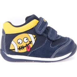 Sneakersy "Scarpe" w kolorze granatowym. Niebieskie trampki chłopięce marki geox kids, z gumy. W wyprzedaży za 107,95 zł.