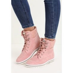 Buty zimowe damskie: Różowe Traperki Lady Luck