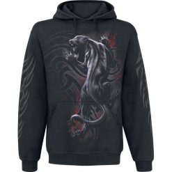Spiral Tribal Panther Bluza z kapturem czarny. Czarne bluzy męskie marki Spiral, l, z nadrukiem, z kapturem. Za 99,90 zł.