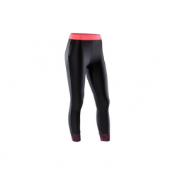 Legginsy 7/8 fitness kardio 500 damskie. Czarne legginsy sportowe damskie DOMYOS, xl, z elastanu, na fitness i siłownię. Za 59,99 zł.