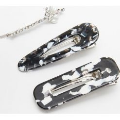 Duże spinki do włosów 3 pack - Srebrny. Szare spinki do włosów damskie Cropp. W wyprzedaży za 14,99 zł.