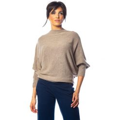 Sweter "Dakota" w kolorze beżowym. Brązowe swetry damskie So Cachemire, m, bez wzorów, z kaszmiru, bez rękawów, bez kaptura. W wyprzedaży za 175,95 zł.