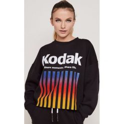 Undiz - Bluza Colorkodiz. Czarne bluzy damskie Undiz, s, z nadrukiem, z bawełny, bez rękawów, bez kaptura. Za 99,90 zł.