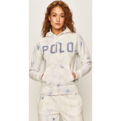 Polo Ralph Lauren - Bluza. Białe bluzy damskie Polo Ralph Lauren, s, z aplikacjami, z bawełny, bez rękawów, z kapturem. W wyprzedaży za 539,90 zł.