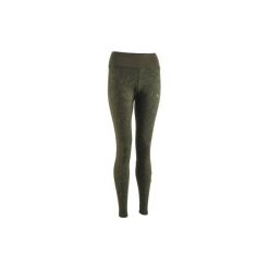 Legginsy Gym & Pilates 100 damskie. Brązowe legginsy sportowe damskie marki Puma, m, z bawełny. Za 84,99 zł.