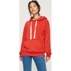 Bluza z kapturem - Pomarańczo. Różowe bluzy rozpinane damskie Sinsay, l, z kapturem. Za 49,99 zł.