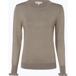 Marie Lund - Sweter damski, beżowy. Brązowe swetry klasyczne damskie marki Marie Lund, xl, z dzianiny, glamour, z falbankami. Za 129,95 zł.