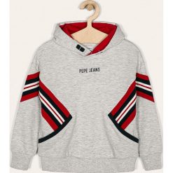 Pepe Jeans - Bluza dziecięca Delilah 1 128-178/180 cm. Szare bluzy dziewczęce z aplikacjami, z elastanu. Za 239,90 zł.