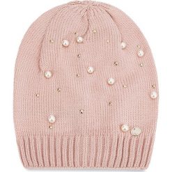 Czapka LIU JO - Capello Maglia Perl N68251 M0300 Meg Rose 41506. Czerwone czapki zimowe damskie Liu Jo, z materiału. Za 199,00 zł.