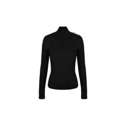 Swetry Guess 74G5685368Z / Helene. Czarne swetry damskie Guess, bez wzorów, bez rękawów, bez kaptura. Za 249,00 zł.