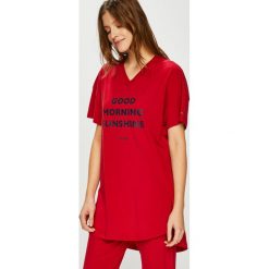 Tommy Hilfiger - Piżama. Czerwone piżamy damskie TOMMY HILFIGER, s, z nadrukiem, z elastanu, bez rękawów. W wyprzedaży za 199,90 zł.