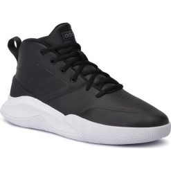 Sportowe Adidas OWNTHEGAME EE9638. Czarne buty sportowe męskie Adidas, ze skóry ekologicznej, bez zapięcia. Za 269,99 zł.