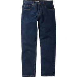 Dżinsy Regular Fit Straight bonprix ciemnoniebieski. Niebieskie jeansy męskie bonprix, m, bez wzorów, klasyczne. Za 74,99 zł.