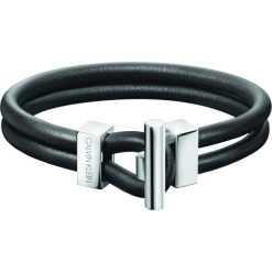 Calvin Klein Bransoletka Czarny. Czarne bransoletki męskie Calvin Klein, ze stali. Za 318,95 zł.