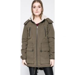 Only - Parka Anna. Zielone parki damskie marki ONLY, s, z bawełny, długie, z kapturem. W wyprzedaży za 129,90 zł.