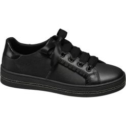 Sneakersy damskie Graceland czarne. Czarne sneakersy damskie marki Graceland, z satyny. Za 99,90 zł.