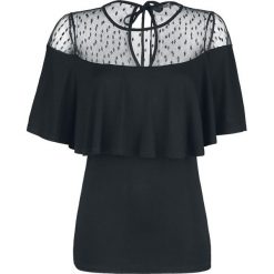 Bluzki, topy, tuniki: Outer Vision Woman's Top Geo Koszulka damska czarny