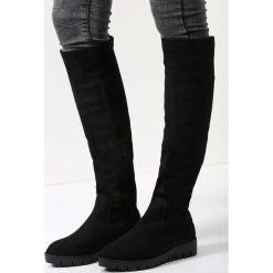Buty zimowe damskie: Czarne Kozaki Save The Last
