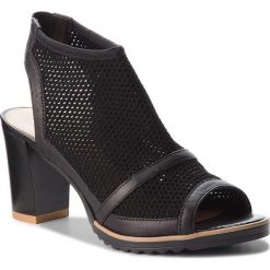 Sandały SERGIO BARDI - Casperia SS127332618RB Czarny. Czarne klapki damskie Sergio Bardi, bez wzorów, ze skóry, bez obcasa, na obcasie. W wyprzedaży za 199,00 zł.