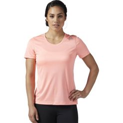 KOSZULKA - KR.REKAW SOUMEL RE SS TEE. Szare bluzki damskie Reebok, z krótkim rękawem. Za 51,99 zł.
