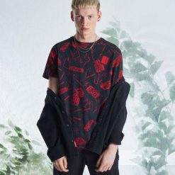 Koszulka z bawełny organicznej kolekcja Noble Vandals - Czarny. Czarne koszulki męskie marki Cropp, s, bez wzorów, z bawełny, bez kołnierzyka, bez rękawów. Za 49,99 zł.