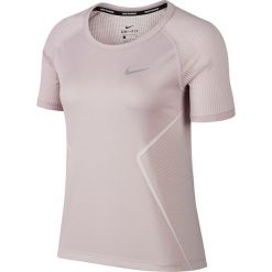 Topy sportowe damskie: koszulka do biegania damska NIKE DRY MILER TOP GX / 890349-684 – MILER TOP GX