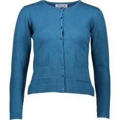 Kardigan w kolorze morskim. Niebieskie kardigany damskie marki Cashmere & Jackets, s, bez wzorów, z kaszmiru, bez rękawów, bez kaptura. W wyprzedaży za 150,95 zł.
