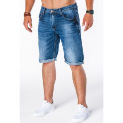 Spodenki i szorty męskie: KRÓTKIE SPODENKI MĘSKIE JEANSOWE W120 - NIEBIESKIE