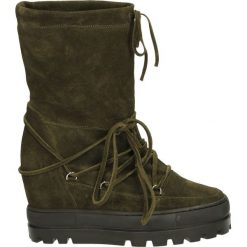 Botki - G762 CAM BOSC. Brązowe botki damskie marki Venezia, ze skóry. Za 299,00 zł.