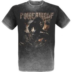 T-shirty męskie: Powerwolf When The Moon Shines Red T-Shirt ciemnoszary