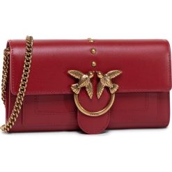 Torebka PINKO - Love Wallet Simply 2 C AI20-21 PLTT 1P21SF Y6JC Ruby Red R72. Czerwone torebki klasyczne damskie Pinko, bez wzorów, ze skóry, wizytowe, bez dodatków. Za 789,00 zł.