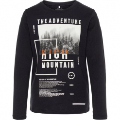 Koszulka "Simon" w kolorze czarnym. Białe t-shirty chłopięce z długim rękawem marki UP ALL NIGHT, z bawełny. W wyprzedaży za 32,95 zł.