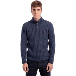 Golfy męskie: Sweter w kolorze niebieskim