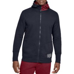 Under Armour Baseline Fleece FZ Hoodie 1343006-002. Czarne bluzy męskie Under Armour, bez wzorów, bez kołnierzyka, bez rękawów, bez kaptura. W wyprzedaży za 269,99 zł.