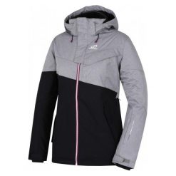 Hannah Tia Anthracite/Frost Mel 36. Brązowe kurtki damskie narciarskie Hannah. W wyprzedaży za 429,00 zł.