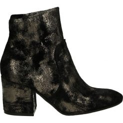 Botki - 1034 VEL NERO. Czarne botki damskie marki Venezia, z materiału. Za 219,00 zł.